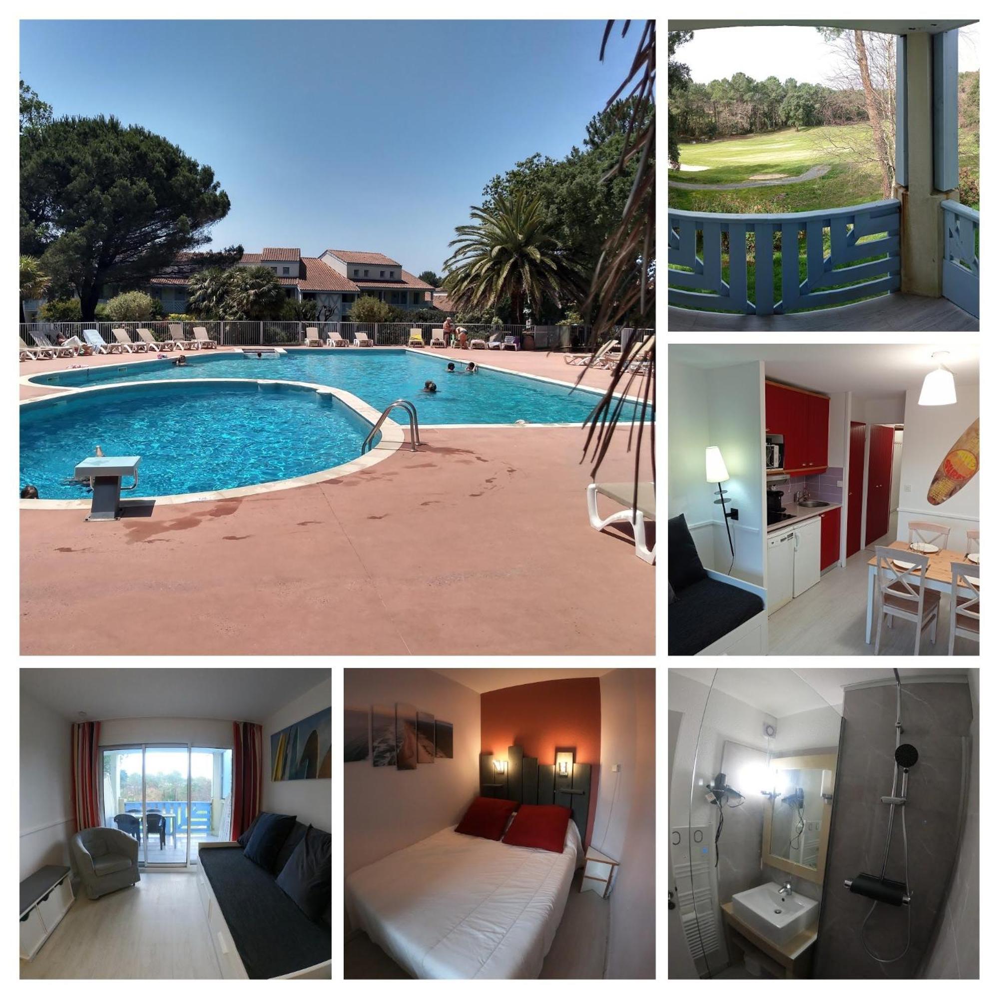 Vue Golf Dans Residence Nature "Sympalappart" Moliets-et-Maa Dış mekan fotoğraf